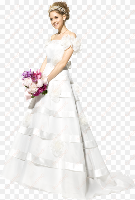 woman in wedding dress png