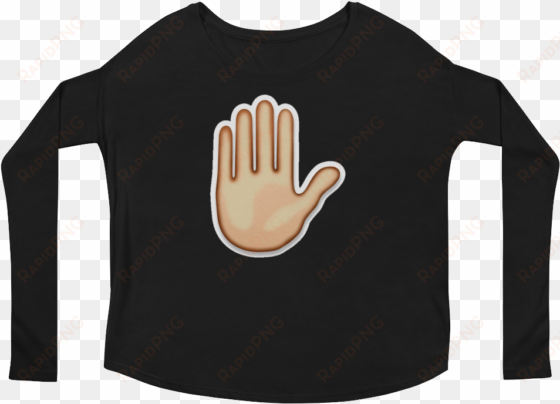 women's emoji long sleeve t shirt - long-sleeved t-shirt