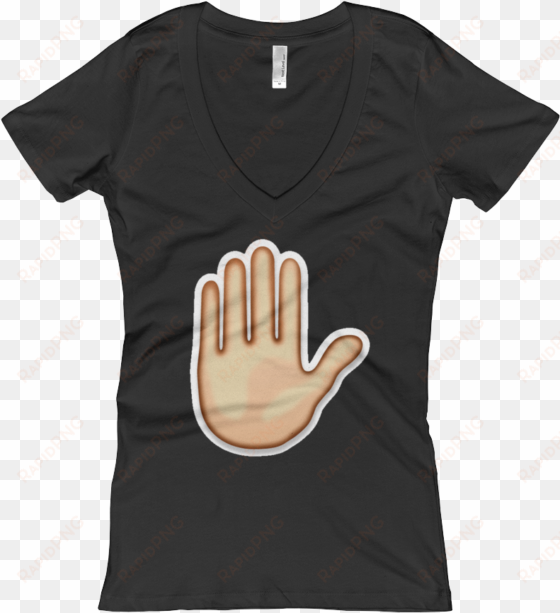 Women's Emoji V Neck - T-shirt transparent png image