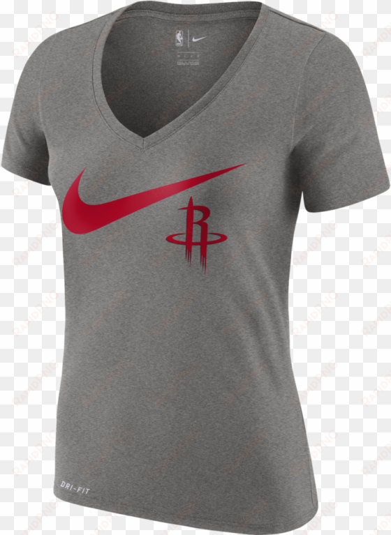 Women's Houston Rockets Nike Big Swoosh Tee - Houston Rockets transparent png image