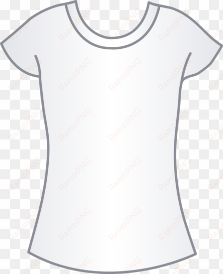 womens white t shirt template - t-shirt