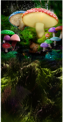 wonderland with fairy dust - shiitake