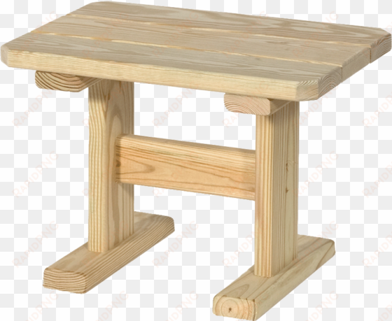 wooden end table - pressure treated end table