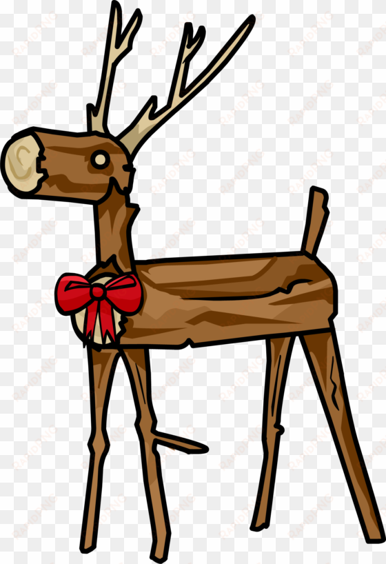 Wooden Reindeer - Png - Wooden Reindeer Clipart transparent png image