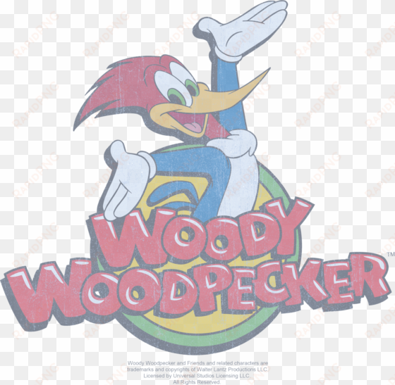woody woodpecker retro fade women's t-shirt - woody woodpecker