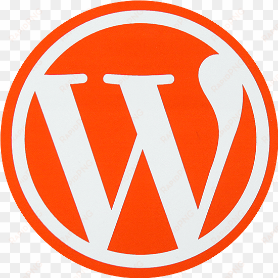 wordpress round sticker - wordpress icon