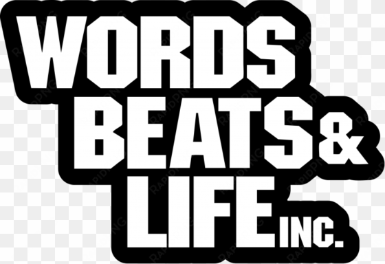 words, beats and life logo - portable network graphics