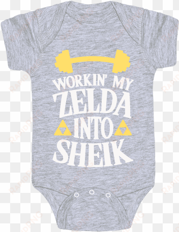 workin' my zelda into sheik baby onesy - onesie