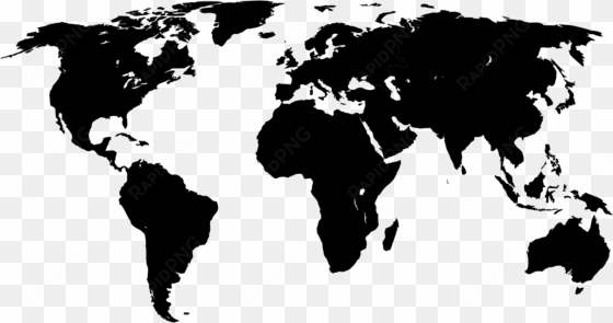 world map with black and white outline,blank map of - world map png black