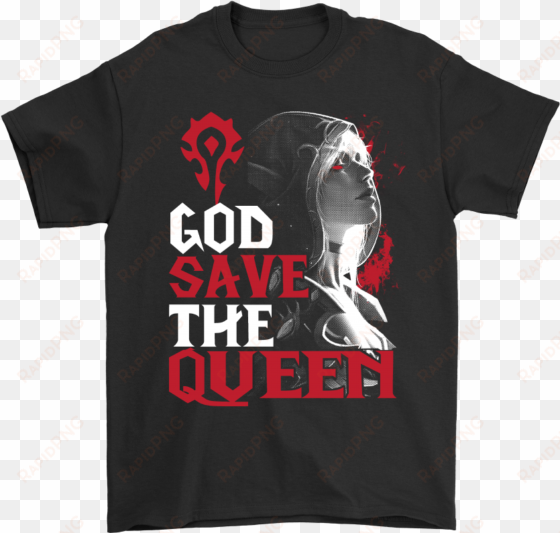 world of warcraft god save the queen sylvanas windrunner - bad religion tee