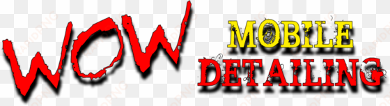 wow mobile detailing logo - car