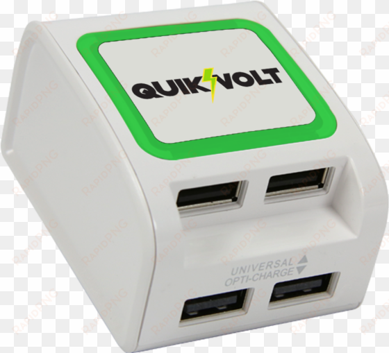 wp 400x 4 port usb wall charger - quikvolt wp-400x 4-port usb wall charger with opti-charge