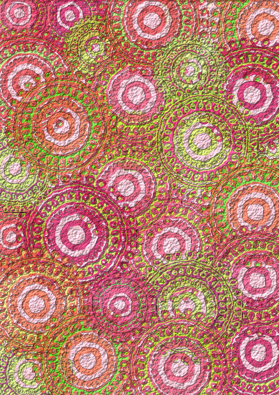 wrapping paper pink lime circle pattern scrapbook paper - scrapbook paper