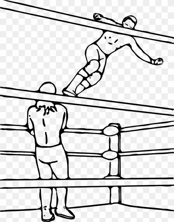 wrestling ring drawing at getdrawings - pro wrestling clipart