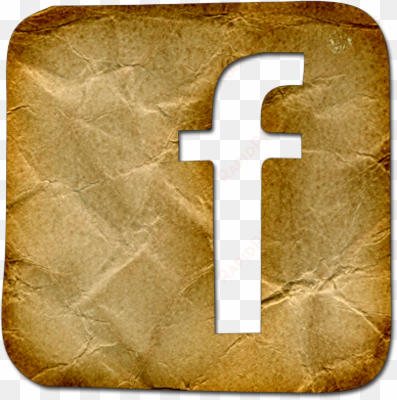 wrinkled paper png old wrinkled facebook logo), vector - old looking facebook logo