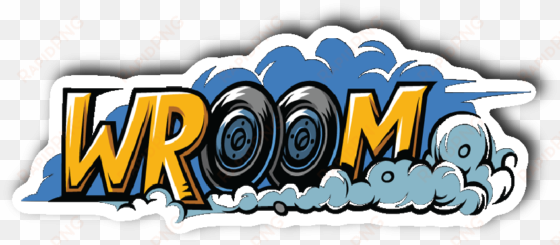 wroom wroom sticker - design