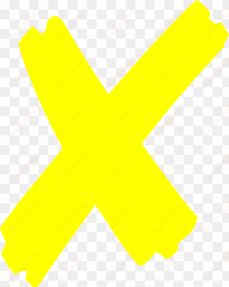 x mark yellow hi - yellow x mark