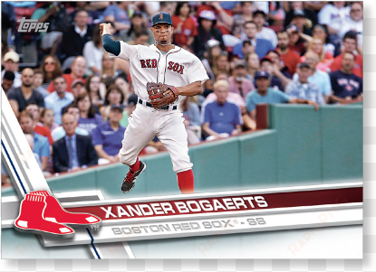 xander bogaerts 2017 topps baseball series 1 veterans - xander bogaerts 2016 action photo print