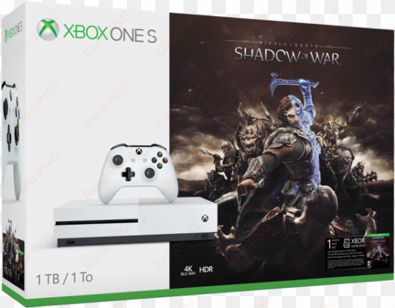 xbox one s 1tb middle-earth hero image - xbox one s shadow of war bundle