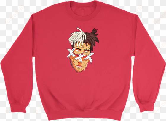 xxxtentacion face crewneck - shirt