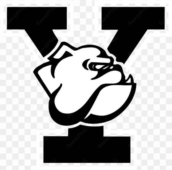 yale bulldogs logo black and white - yale bulldogs