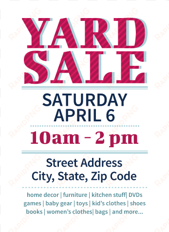 yard sale flyers free templates download this yard - yard sale flyer template