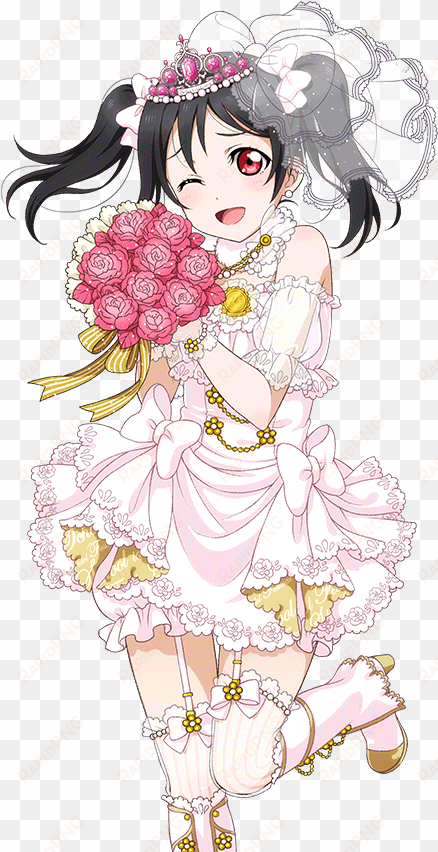 yazawa nico pink wedding dress sr - love live! yazawa nico kawaii cosplay costume wedding