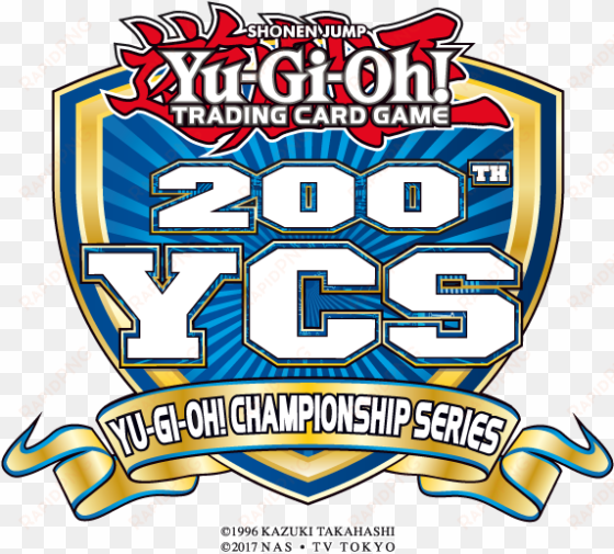 ycs 200 logo copyright - konami yu-gi-oh! tcg shining victories special edition