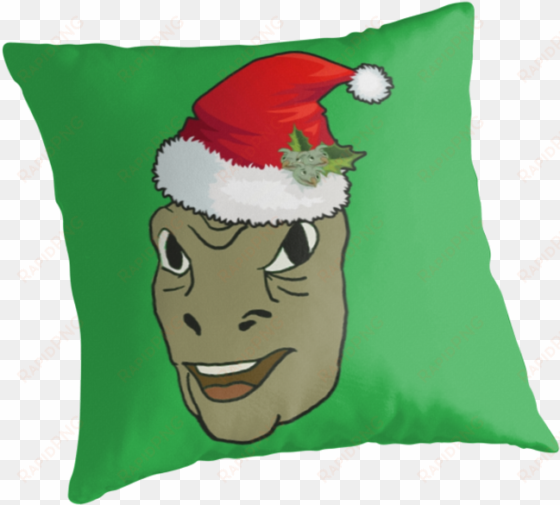 yee christmas dank gift - throw pillow