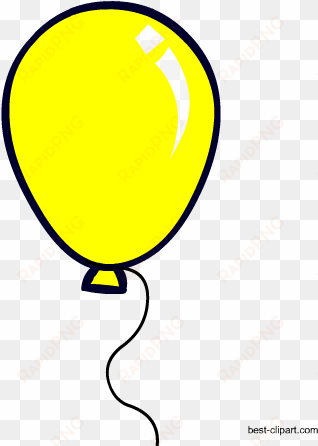 yellow balloon free clip art - clipart yellow star balloons