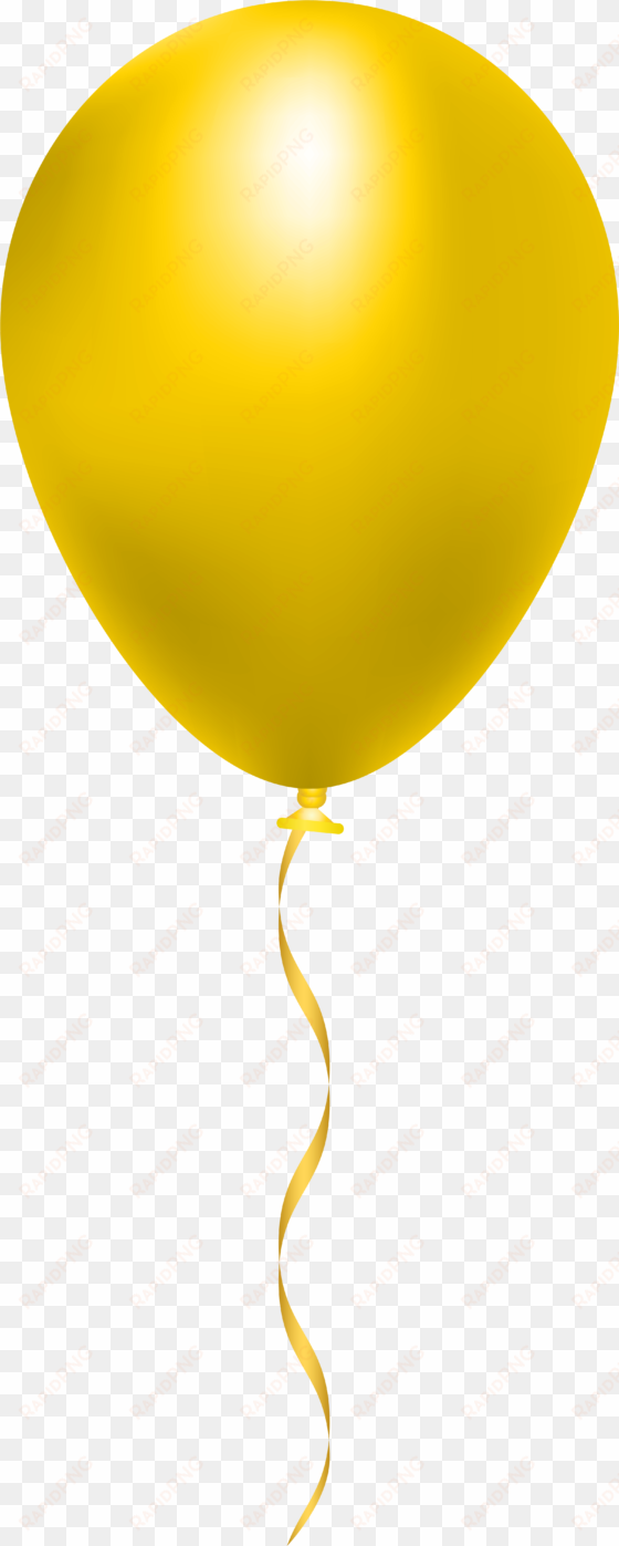 yellow balloon png clip art image - yellow balloon clipart png