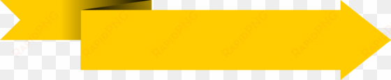 yellow banner transparent background png - yellow arrow banner png