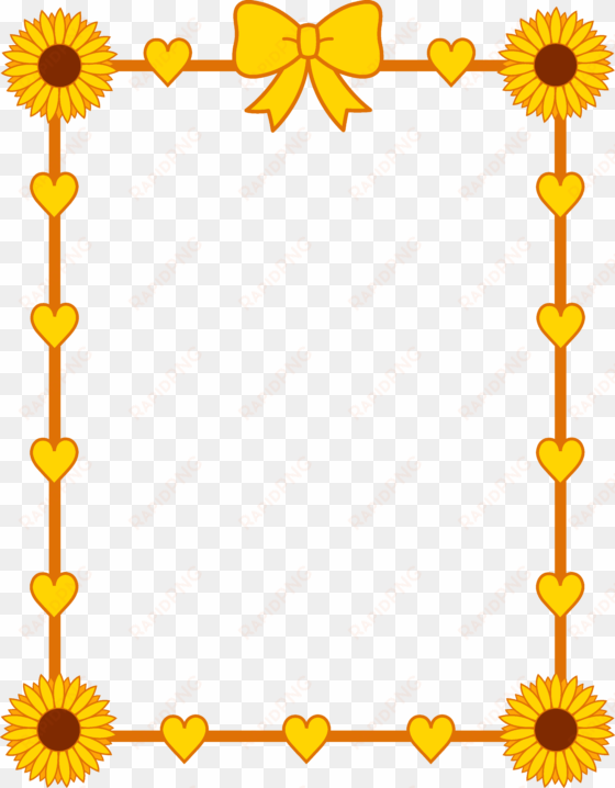 yellow border frame png photo png mart
