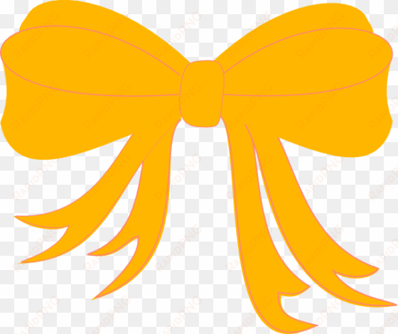 Yellow Bow Ribbon Clip Art - Yellow Gift Bow Clipart transparent png image