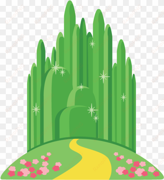 yellow brick road png - emerald city wizard of oz clipart