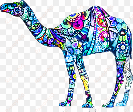 yellow camels tribal design