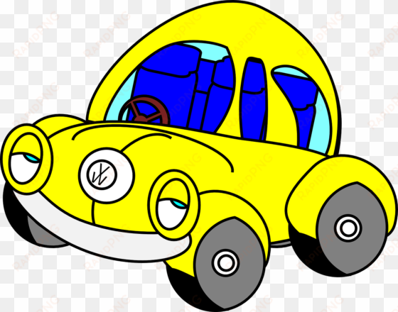 yellow cartoon beetle car png clipart - beetle vw cartoon