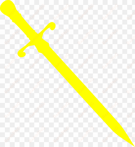 yellow dagger clip art at clker com vector clip art - yellow sword