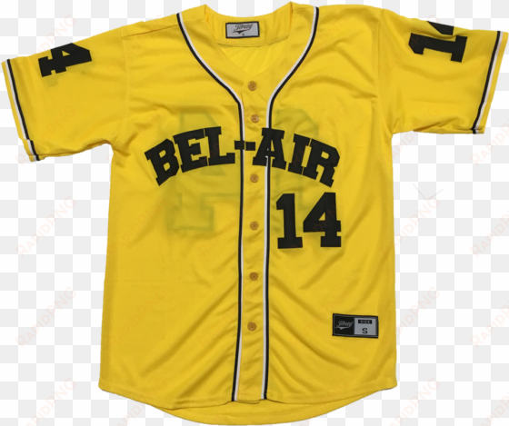yellow fresh prince of bel-air will smith - fresh prince of bel air baseball jersey