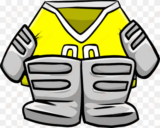 yellow goalie gear icon