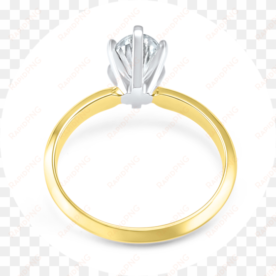 yellow gold 6 prong moissanite engagement ring oval
