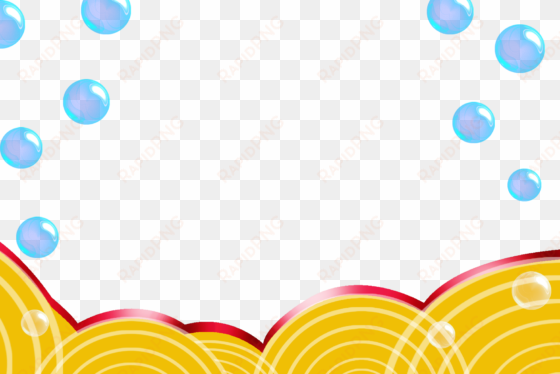 yellow graphic design - bubble border