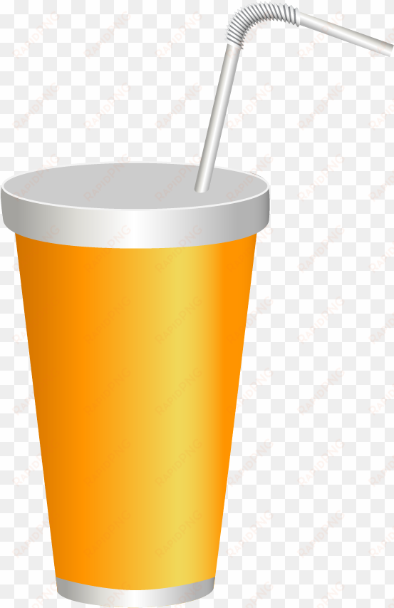 yellow plastic drink cup png clipart image - clip art