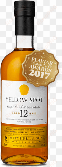 Yellow Spot 12 Year Old - Yellow Spot Irish Whiskey transparent png image