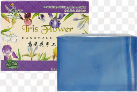 yes natural iris flower handmade soap 120g - art paper