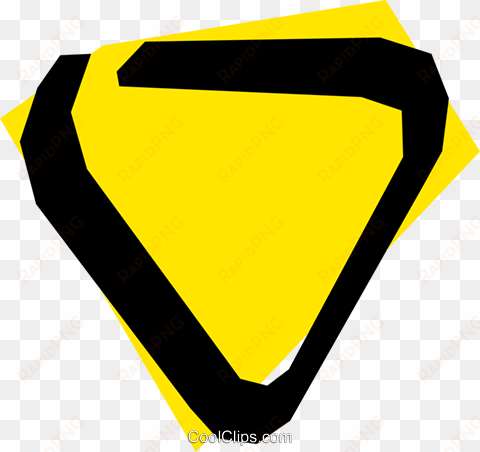 yield sign royalty free vector clip art illustration - emblem