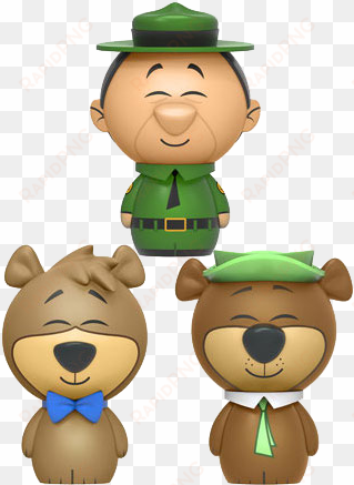 yogi bear, boo boo, & ranger - vinyl sugar yogi bear (3-pack) dorbz