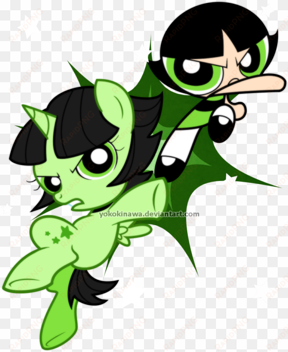 yokokinawa, buttercup , duality, filly, human ponidox, - powerpuff girl buttercup human