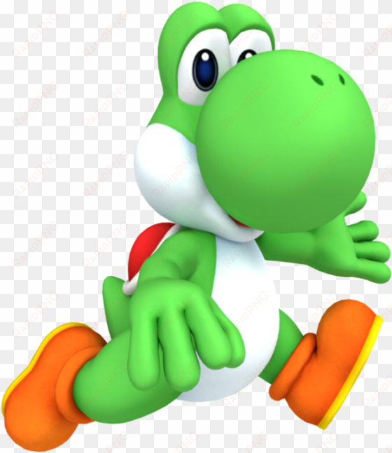 yoshi clipart run - super crown nintendo