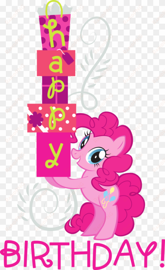 You Can Click Above To Reveal The Image Just This Once, - Happy Birthday My Little Pony Pinkie Pie transparent png image